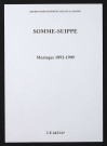 Somme-Suippe. Mariages 1892-1909