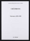 Châtrices. Naissances 1892-1909