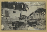 VIENNE-LA-VILLE. La Guerre en Champagne-Argonne 1914-15-1916. Vienne-la-Ville : l'exploitation agricole Géraudel bombardée.