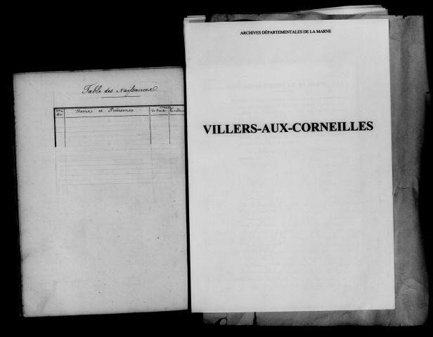 Villeneuve-Renneville-Chevigny. Naissances 1877