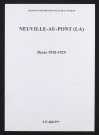 Neuville-au-Pont (La). Décès 1910-1929