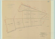 Berméricourt (51051). Section V2 échelle 1/2500, plan mis à jour pour 1955, plan non régulier (papier).