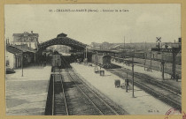 CHÂLONS-EN-CHAMPAGNE. 88- Intérieur de la gare.
Château-ThierryBourgogne Frères.Sans date