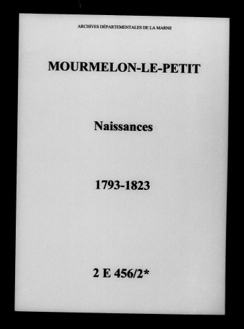 Mourmelon-le-Petit. Naissances 1793-1823
