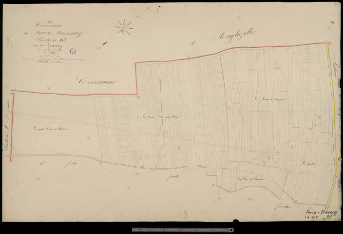 Faux-Fresnay. Section G1