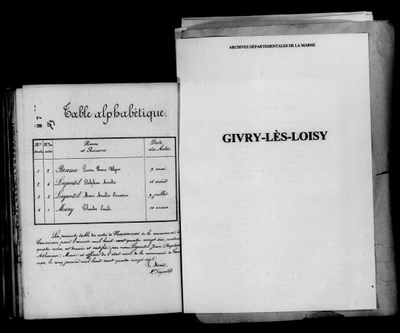 Givry-lès-Loisy. Naissances 1886