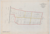 Auménancourt (51025). Section V échelle 1/2500, plan remembré pour 1921, ancienne commune de Auménancourt-le-Grand, plan régulier (papier).