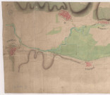 RN 3. Plan d'ensemble entre Châlons et Epernay, XVIIIè s.