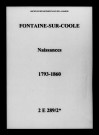 Fontaine-sur-Coole. Naissances 1793-1860