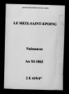 Meix-Saint-Epoing (Le). Naissances an XI-1862