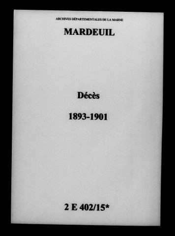 Mardeuil. Décès 1893-1901
