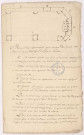 Mémoire des réparations qu'il convient de faire aux choeur et cancel de l'église de Vitry en Perthois, 1750.