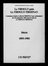 Thoult-Trosnay (Le). Décès 1893-1901