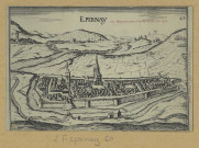 ÉPERNAY. 167-Reproduction d'après Tassin, en 1631 Épernay / G. Franjou, photographe à Ay.
Édition G. Franjou.Sans date
