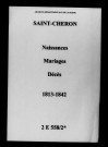 Saint-Chéron. Naissances, mariages, décès 1813-1842