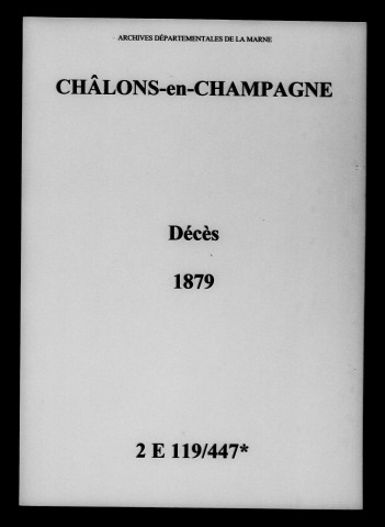 Châlons-sur-Marne. Décès 1879