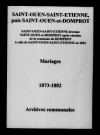 Saint-Ouen-Domprot. Mariages 1873-1882