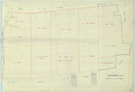 Bezannes (51058). Section X2 échelle 1/2000, plan remembré pour 1945, plan régulier (papier).