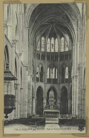 CHÂLONS-EN-CHAMPAGNE. 114- Église Notre-Dame, nef.
M. T. I. L.Sans date