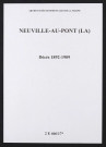 Neuville-au-Pont (La). Décès 1892-1909