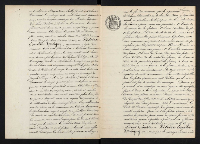 Chavot-Courcourt. Mariages 1893-1929