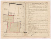 Plan d'une maison sise à Reims en la rue conduisant du Barbatre à la Platte forme de Saint Pierre (1764)