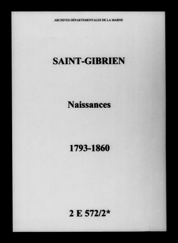 Saint-Gibrien. Naissances 1793-1860