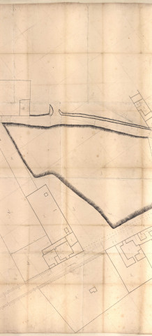 RN 44. Plan du faubourg St Jacques à Châlons.