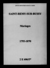 Saint-Remy-sur-Bussy. Mariages 1793-1870