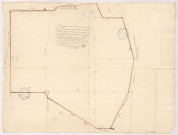 Gionges. Plan du bois Moret, 1706.