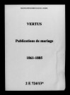 Vertus. Publications de mariage 1861-1885