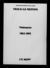 Nesle-le-Repons. Naissances 1863-1892