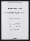 Bussy-aux-Bois. Naissances, mariages, décès 1894-1906 (reconstitutions)