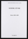 Somme-Yèvre. Décès 1892-1909