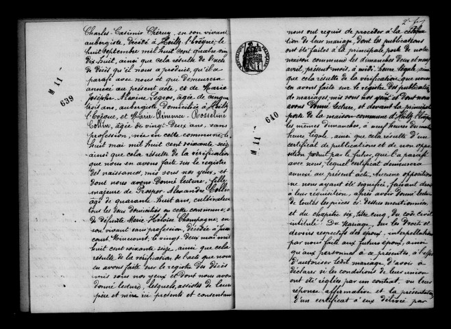 Jussecourt-Minecourt. Mariages 1899-1902