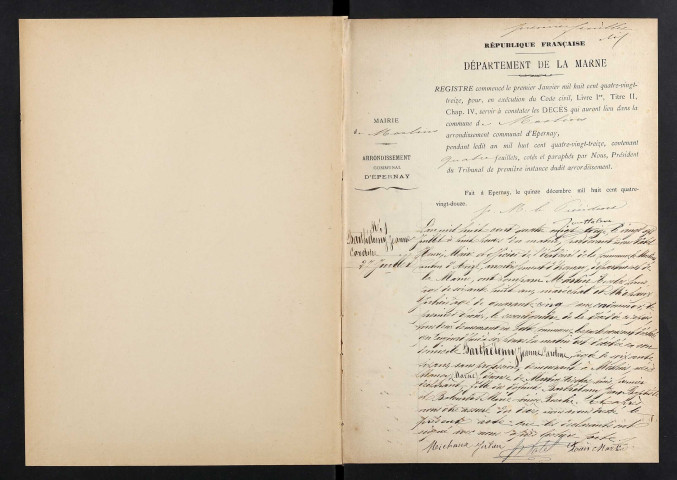 Moslins. Décès 1893-1929