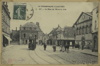 AY. La Champagne illustrée. 8-Ay. La place de l'Hôtel-de-Ville.
E.L.D.1911
