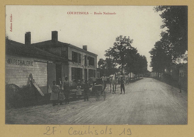 COURTISOLS. Route Nationale.
Édition Didier.[avant 1914]