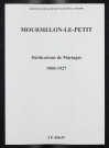 Mourmelon-le-Petit. Publications de mariage 1900-1927