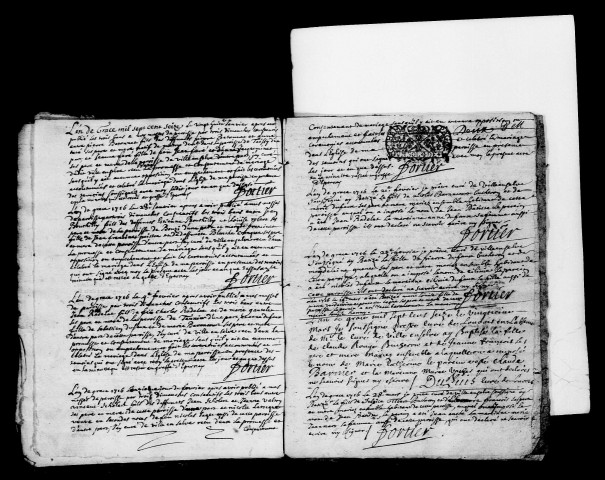 Ville-en-Selve. Baptêmes, mariages, sépultures 1716-1719