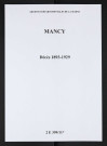 Mancy. Décès 1893-1929