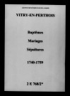 Vitry-en-Perthois. Baptêmes, mariages, sépultures 1740-1759