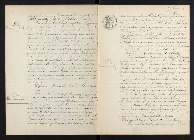 Clesles. Décès 1893-1929