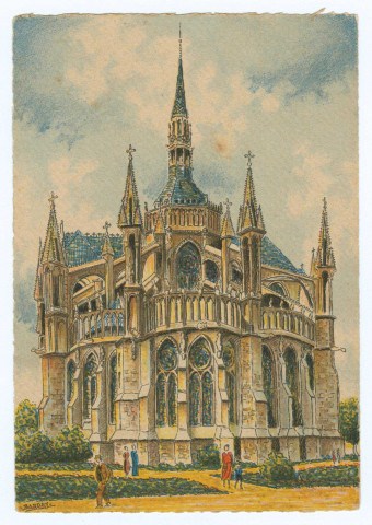 REIMS. - L'Abside de la Cathédrale / Barday.
ParisM. Barré & J. Dayez.Sans date
