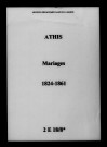 Athis. Mariages 1824-1861