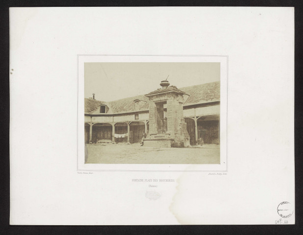 REIMS. Fontaine, place des Boucheries