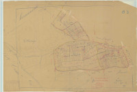 Pouillon (51444). Section A3 échelle 1/1250, plan mis à jour pour 1939, plan non régulier (papier).