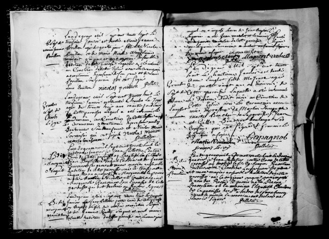 Reims. Saint-Julien. Baptêmes, mariages, sépultures 1738-1748