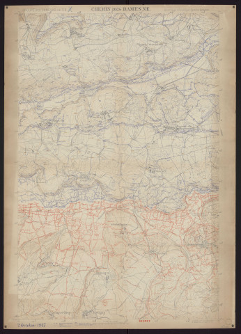 Chemin des Dames N. E.
Service géographique de l'Armée.1917