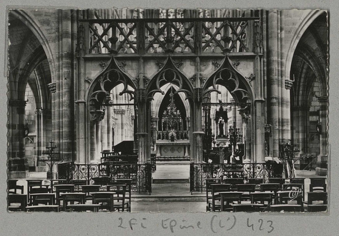 ÉPINE (L'). 40-Intérieur de la Basilique. Le Jubé.
(75 - ParisCie des Arts photomécaniques).Sans date